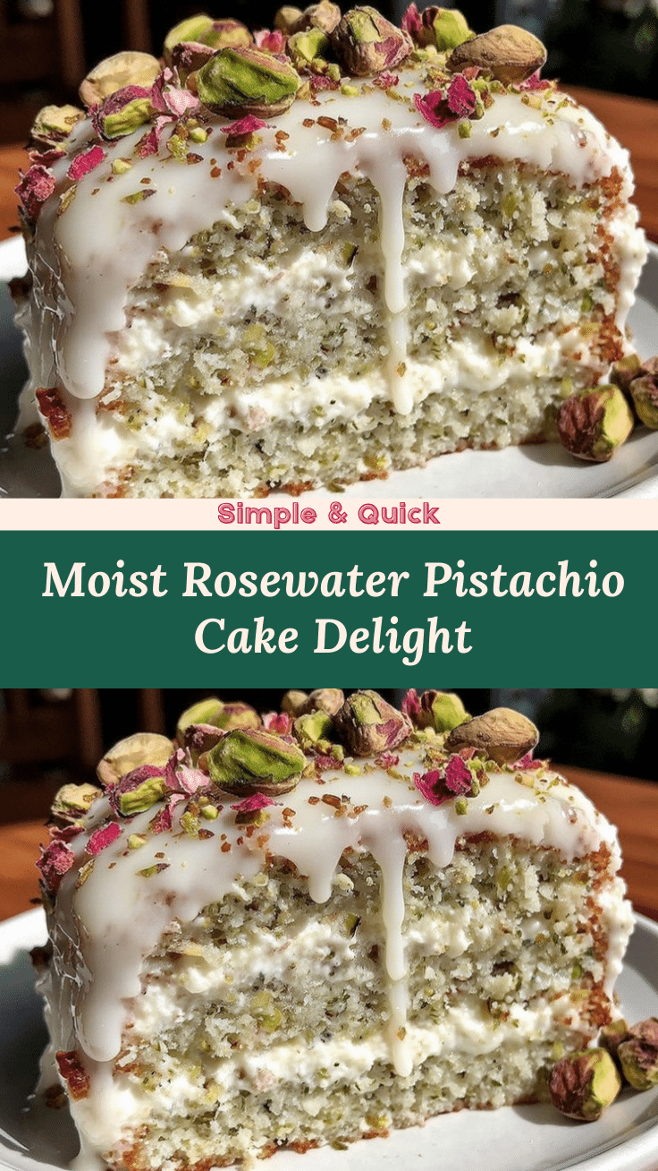 rosewater pistachio cake recipe
