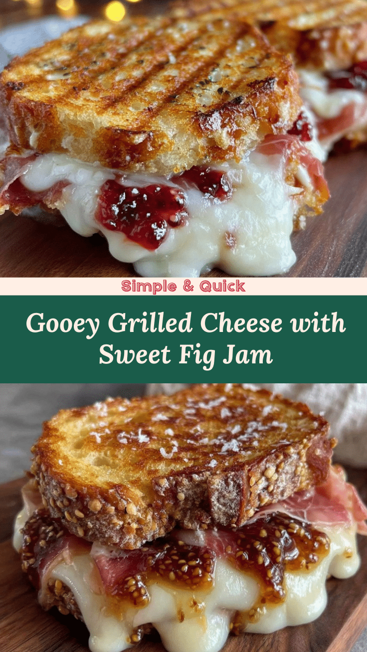 savory grilled cheese with fig jam and prosciutto recipe