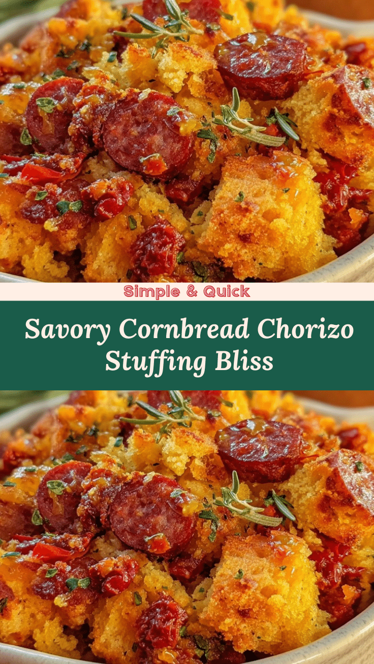savory stuffing with cornbread and chorizo recipe