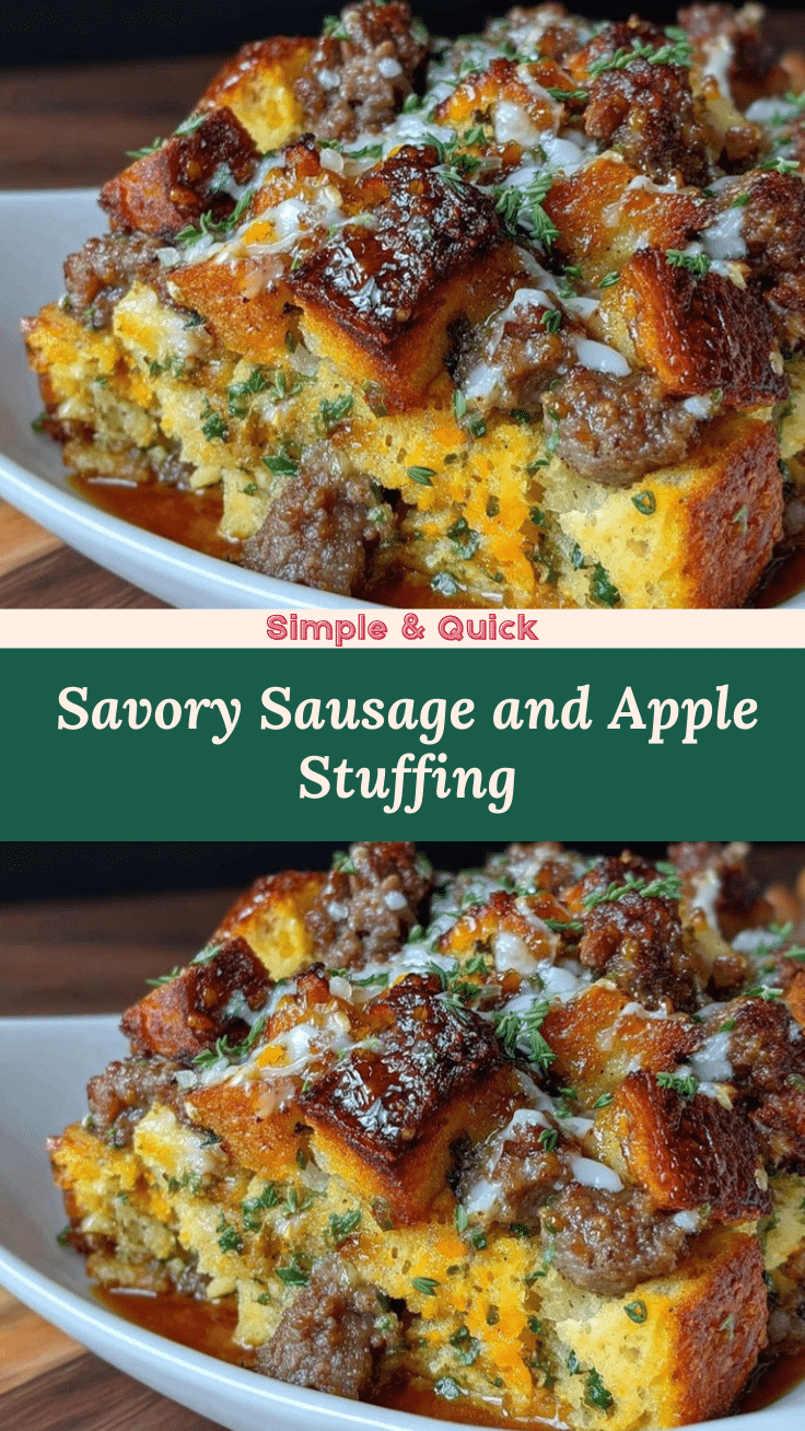savory stuffing with sausage and apple recipe