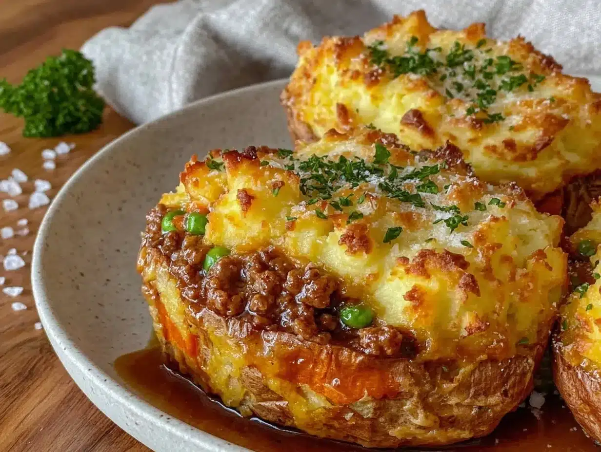 shepherds pie stuffed sweet potatoes preparation steps
