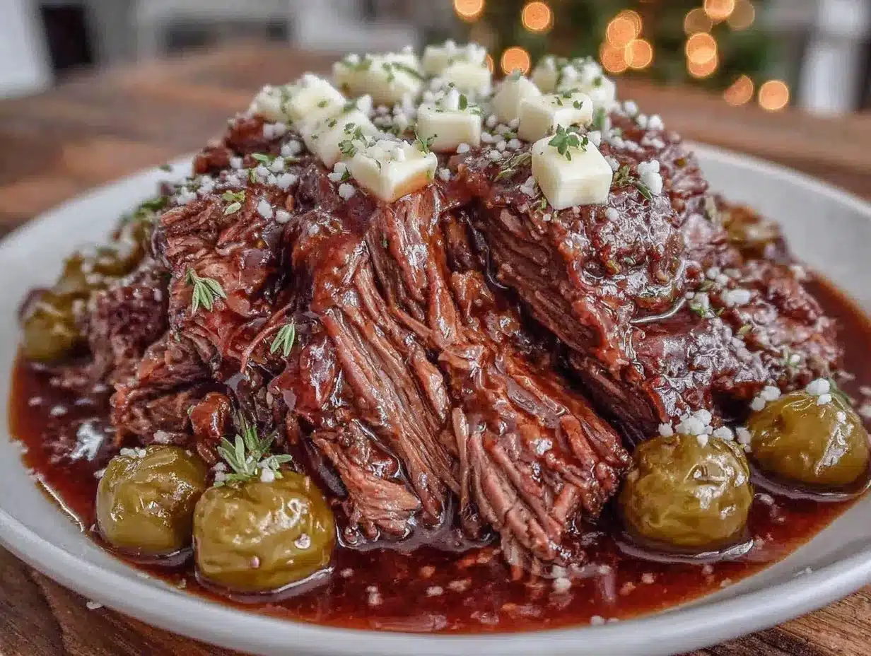 slow cooker mississippi pot roast preparation steps