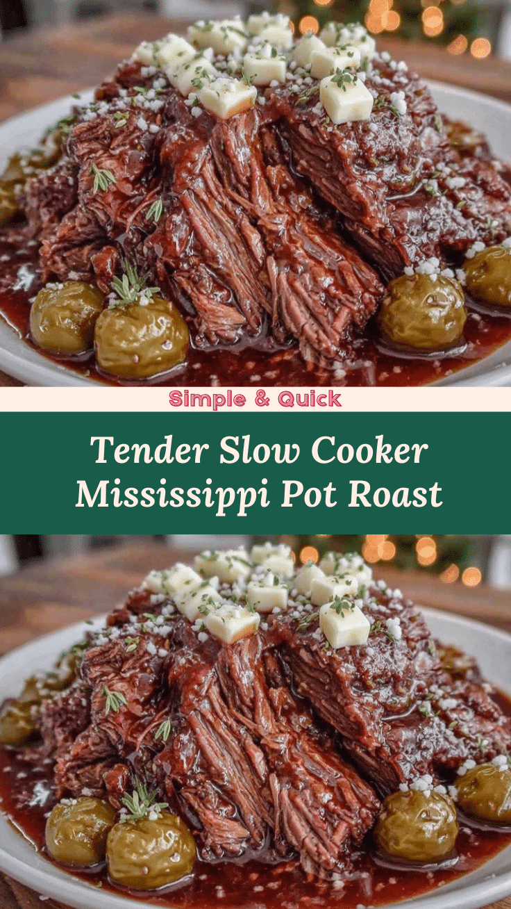 slow cooker mississippi pot roast recipe