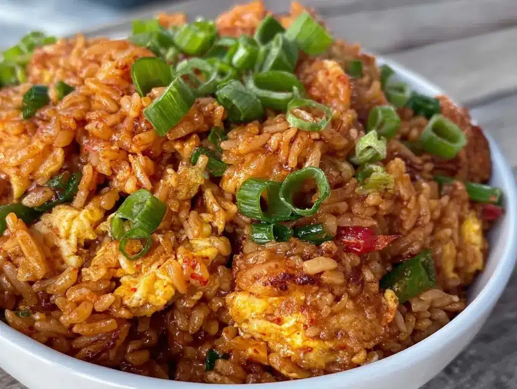spicy gochujang butter fried rice - featured image