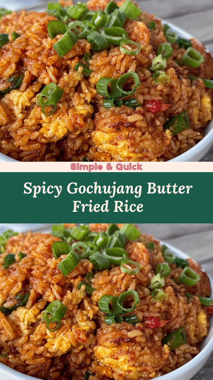 spicy gochujang butter fried rice recipe