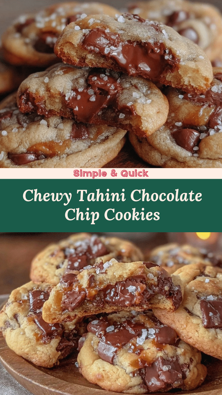 tahini chocolate chip cookies recipe