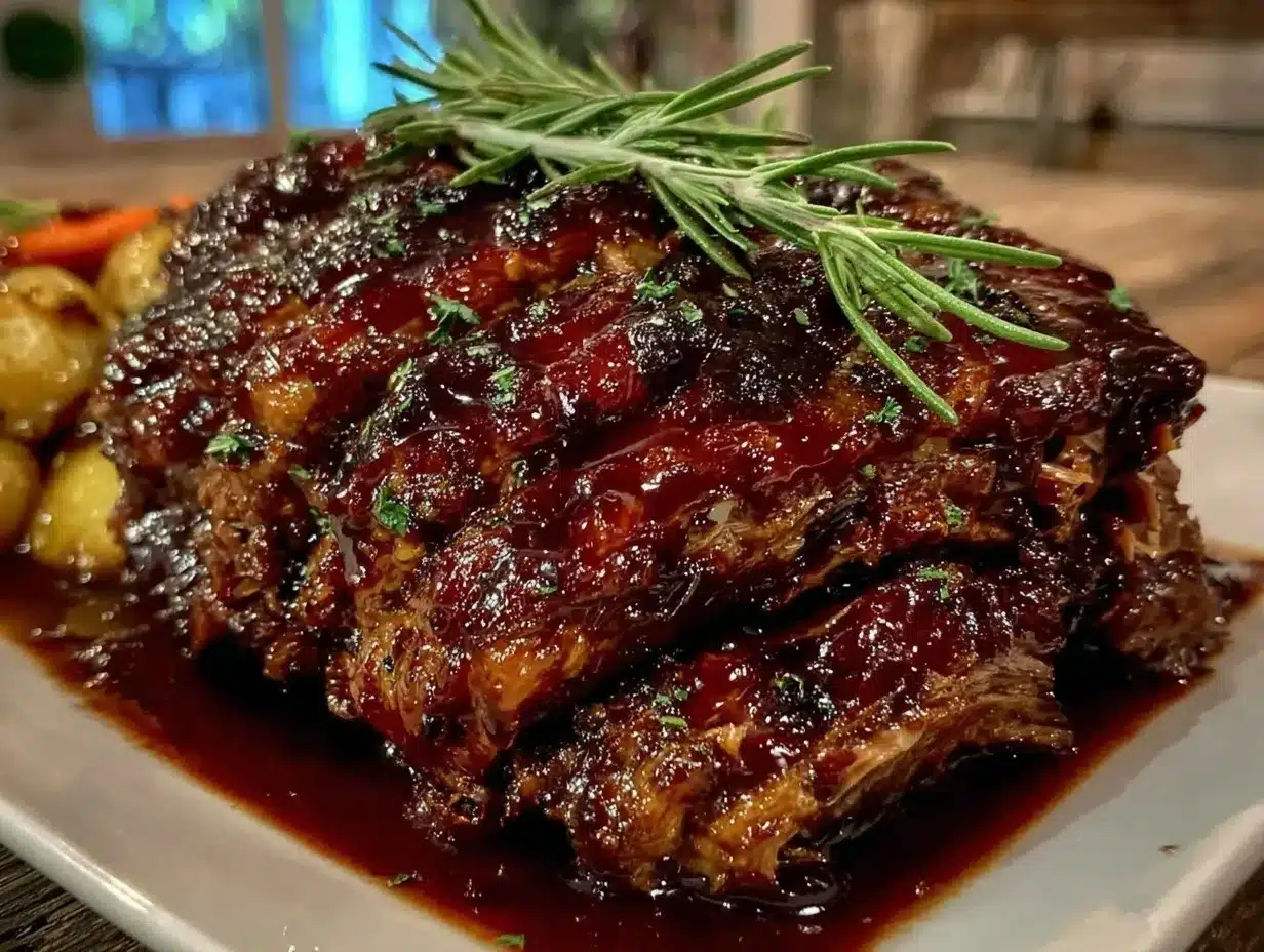 tender pot roast with balsamic and rosemary preparation steps