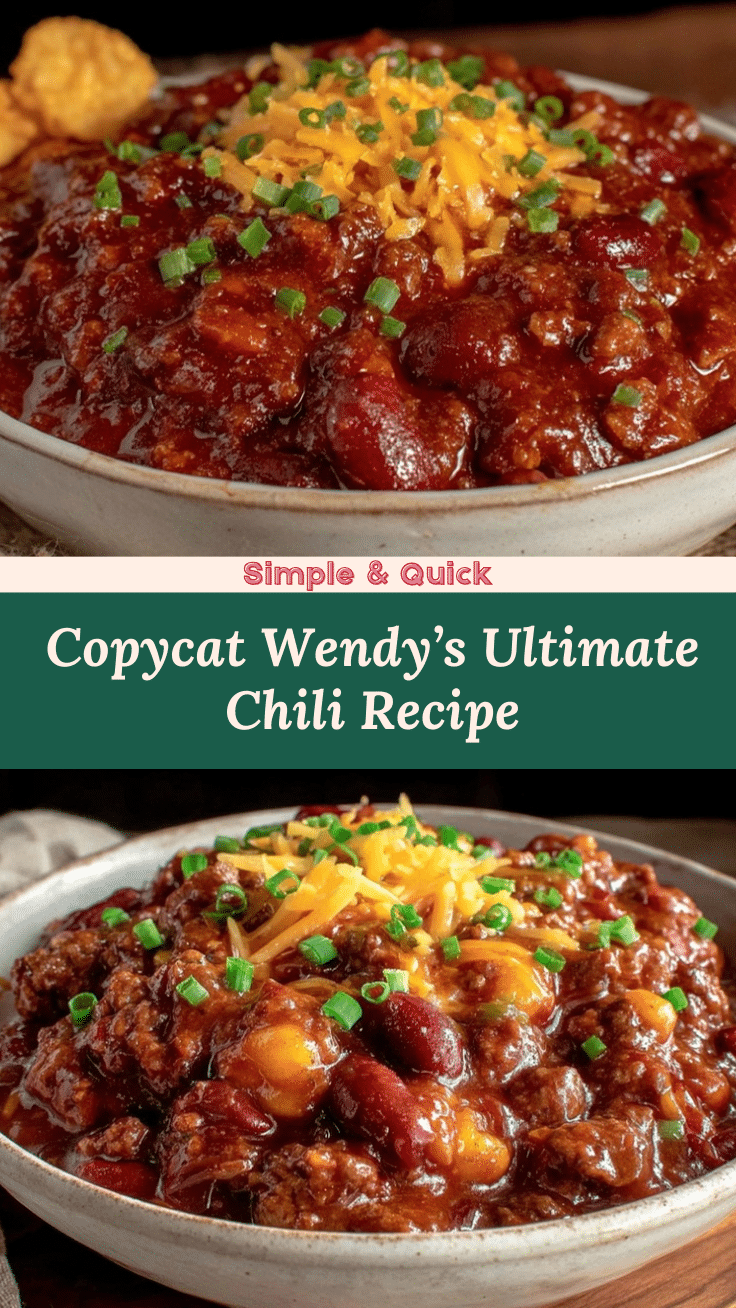 Wendy’s Chili Copycat Recipe recipe