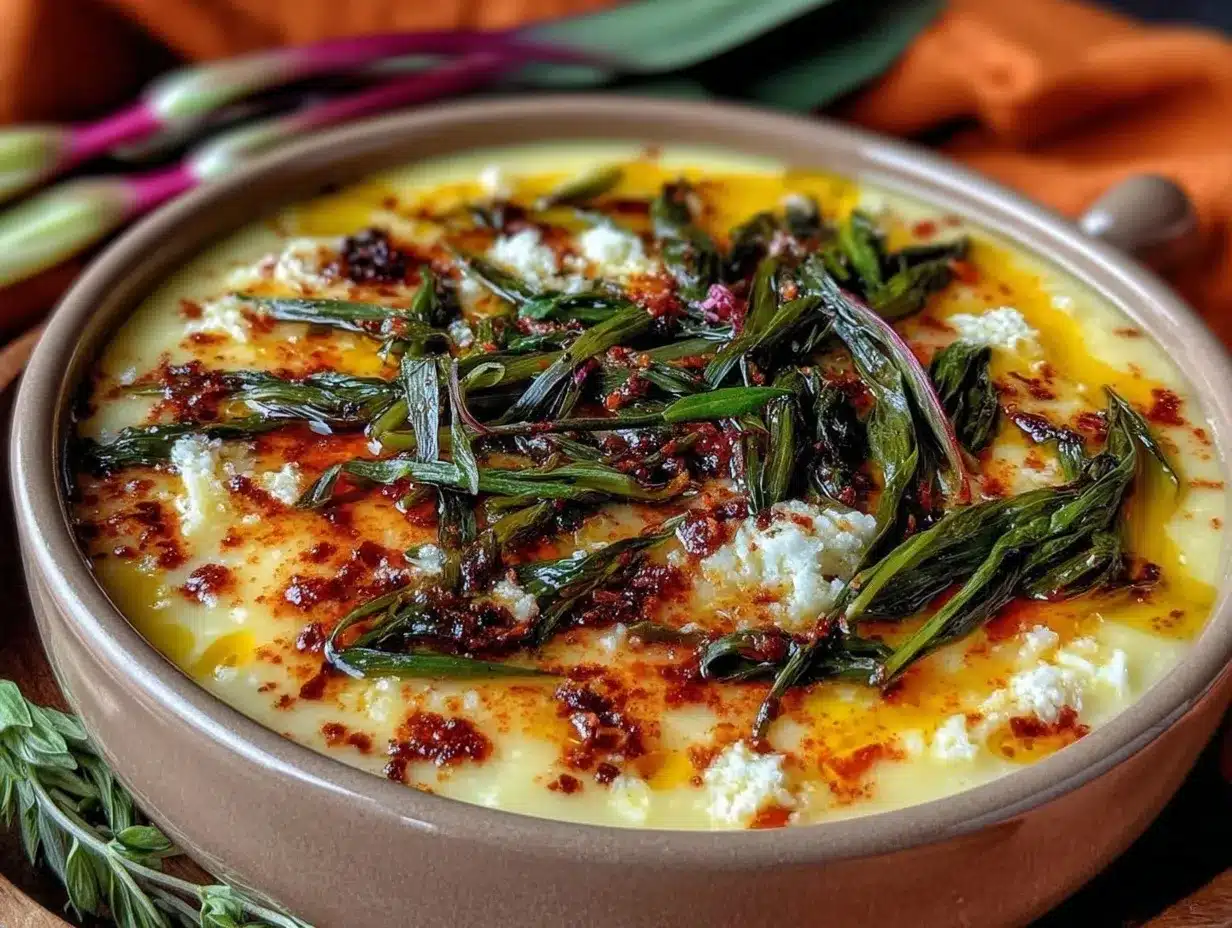 wild ramp and potato soup preparation steps