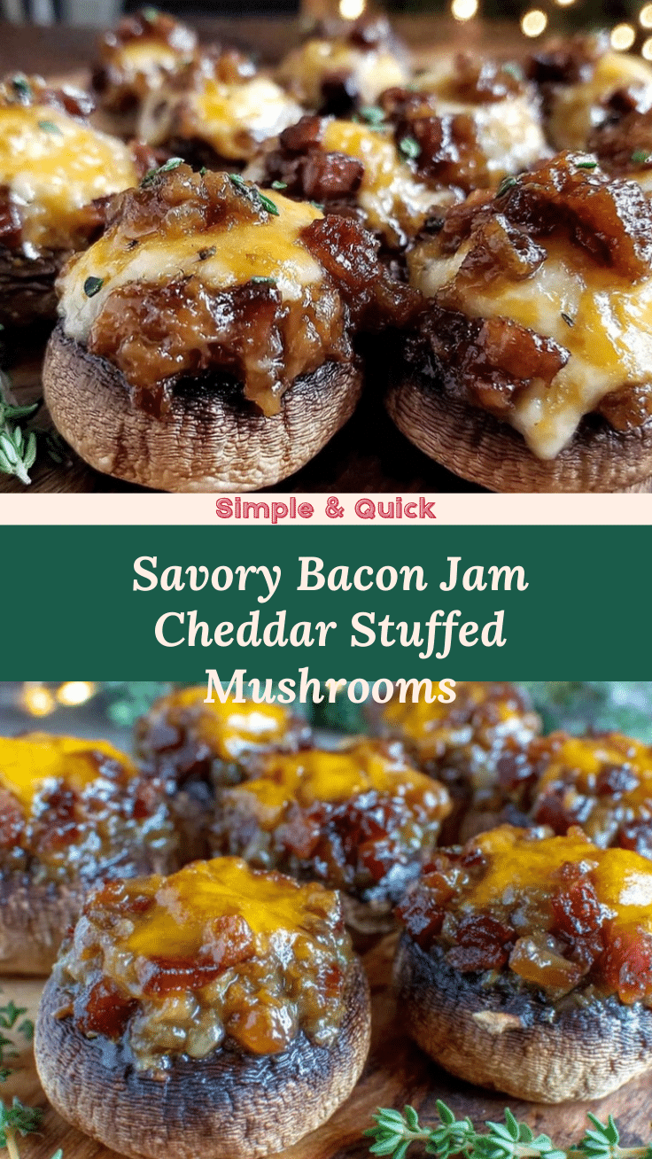 bacon jam stuffed mushroom caps recipe
