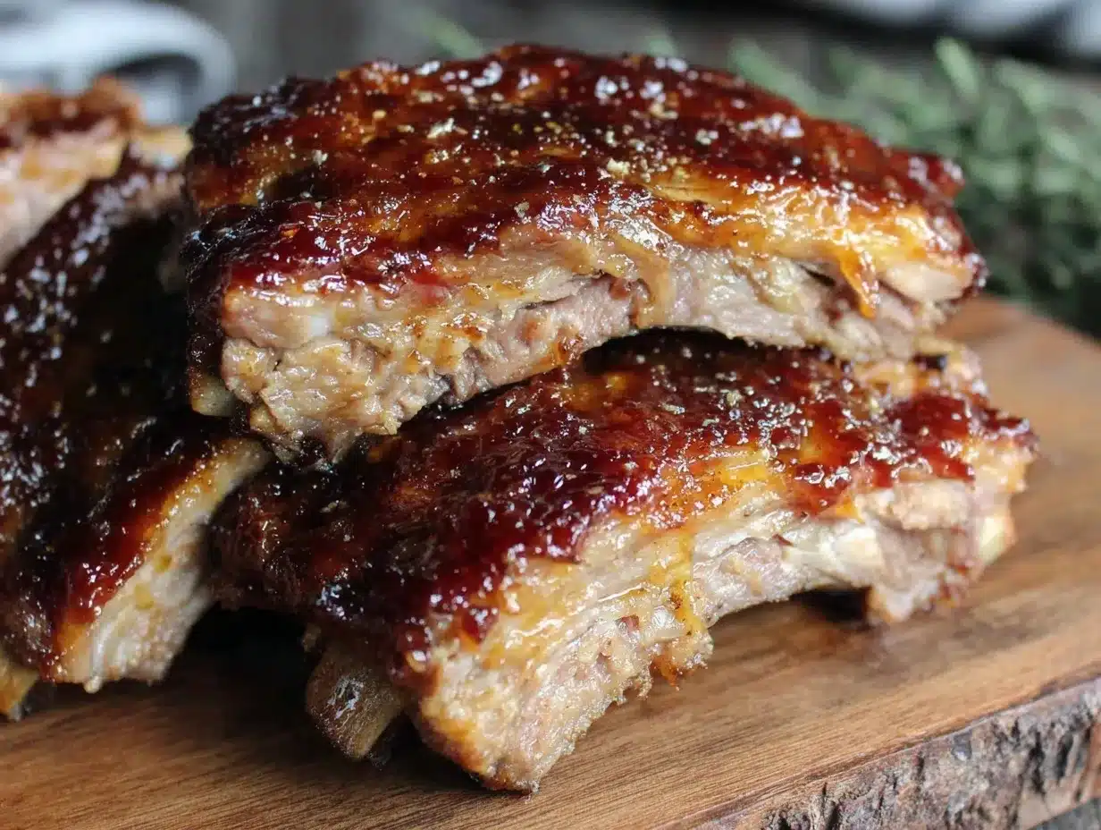bourbon glazed baby back ribs preparation steps