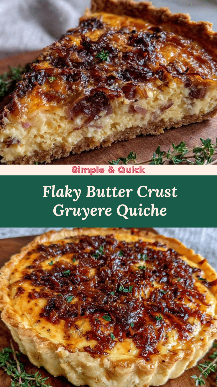 caramelized onion gruyere quiche recipe