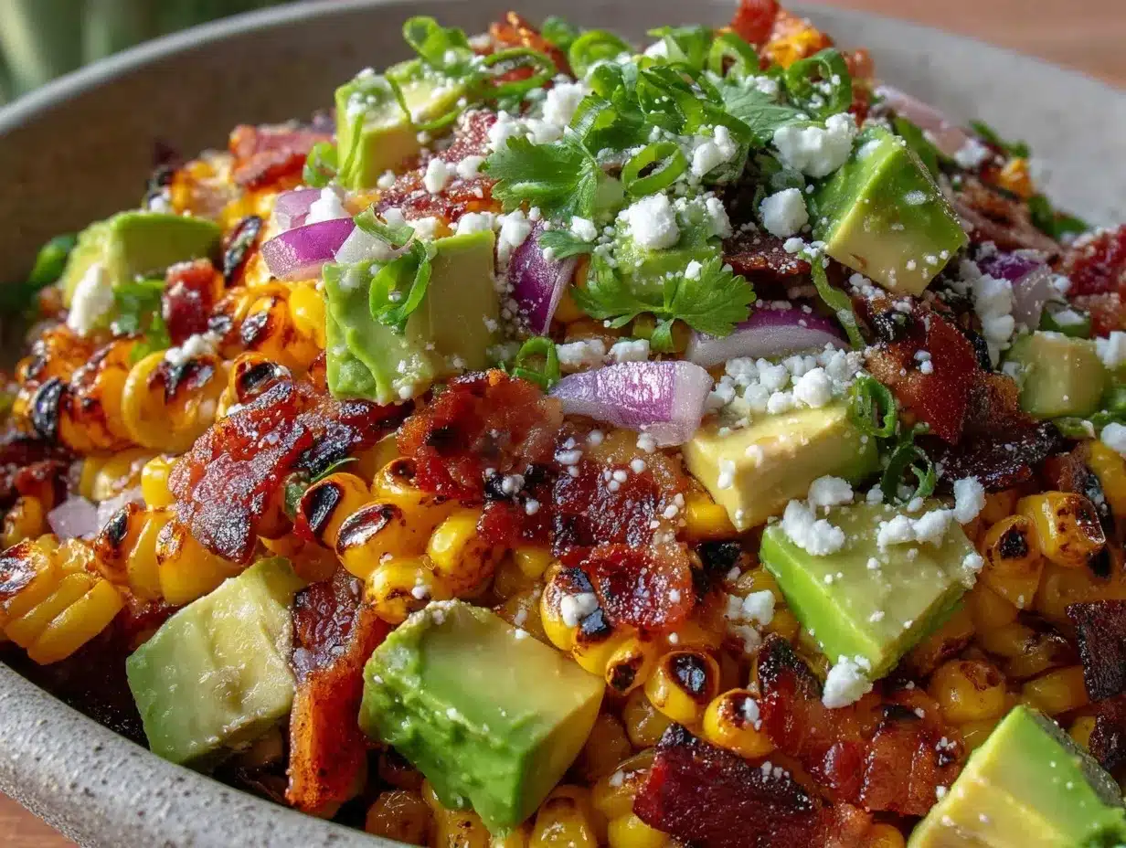 charred corn salad preparation steps