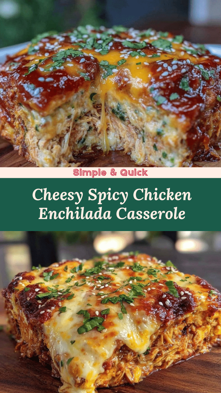 cheesy chicken enchilada casserole recipe