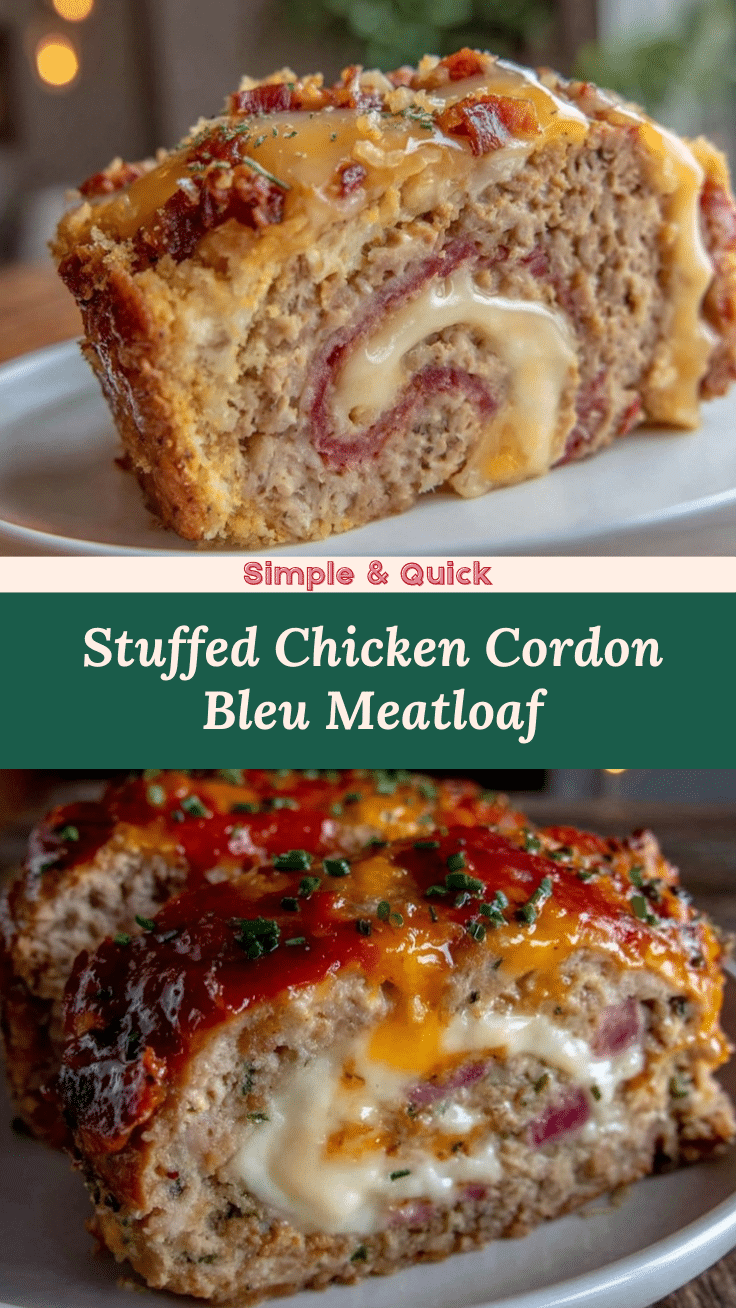 chicken cordon bleu meatloaf recipe