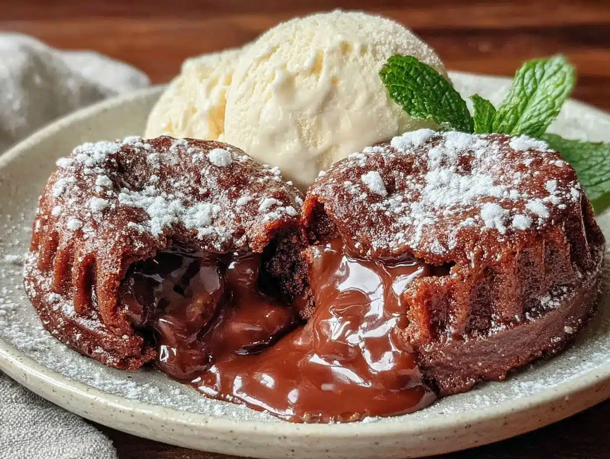 chocolate lava cake for two preparation steps