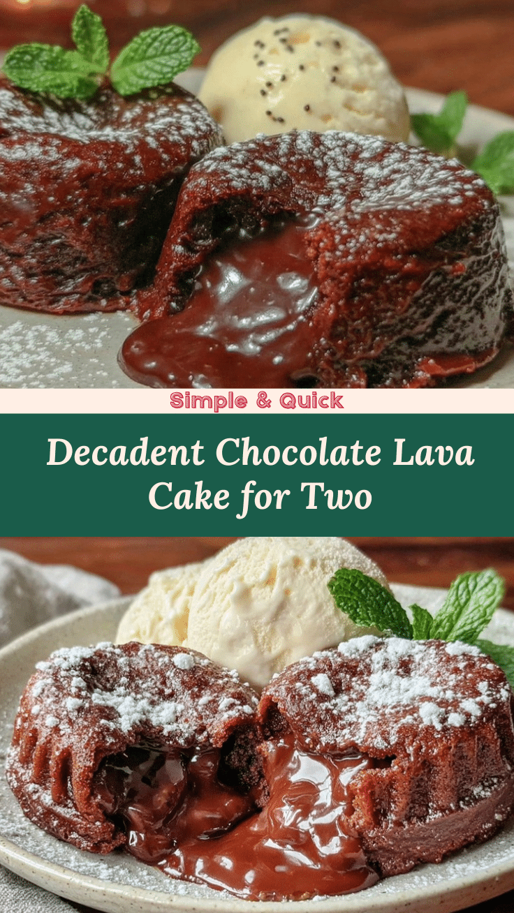 chocolate lava cake for two recipe