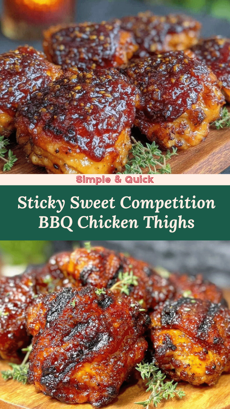 competition style BBQ chicken thighs recipe