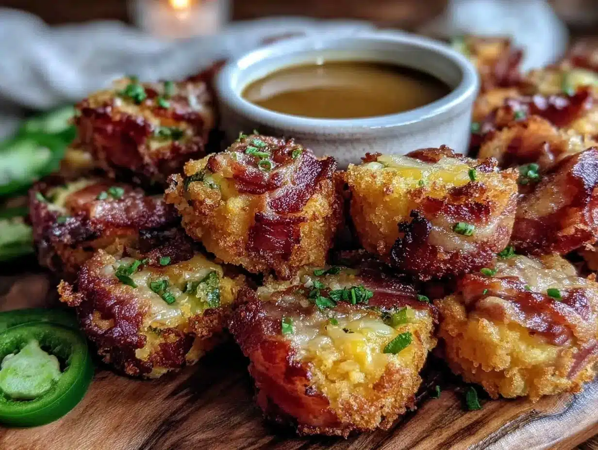 crispy bacon and jalapeno corn dog bites preparation steps