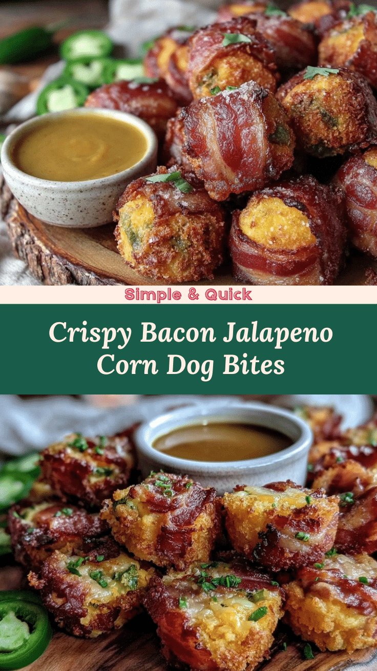 crispy bacon and jalapeno corn dog bites recipe