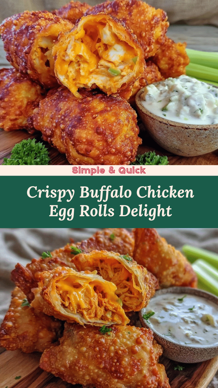 crispy buffalo chicken egg rolls recipe