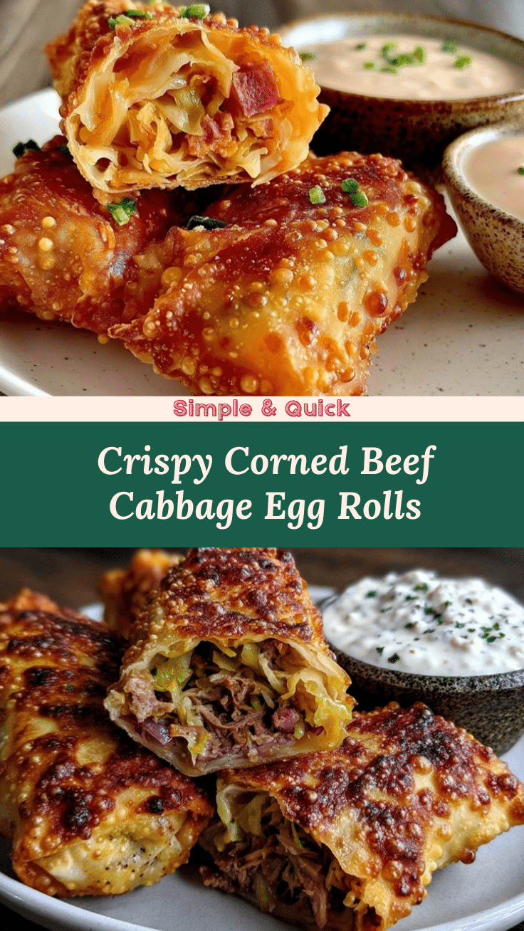 crispy corned beef and cabbage egg rolls recipe