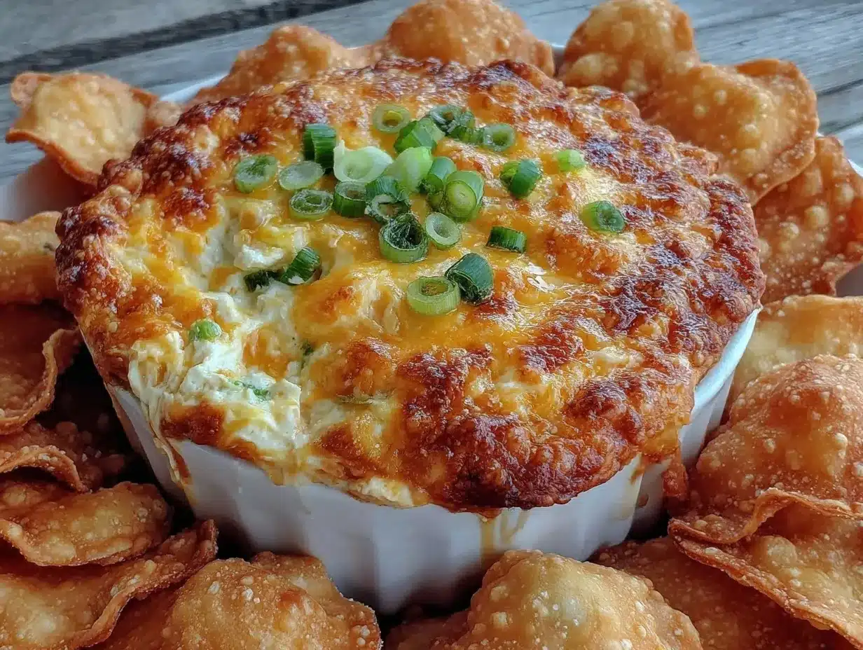 crispy crab rangoon dip preparation steps