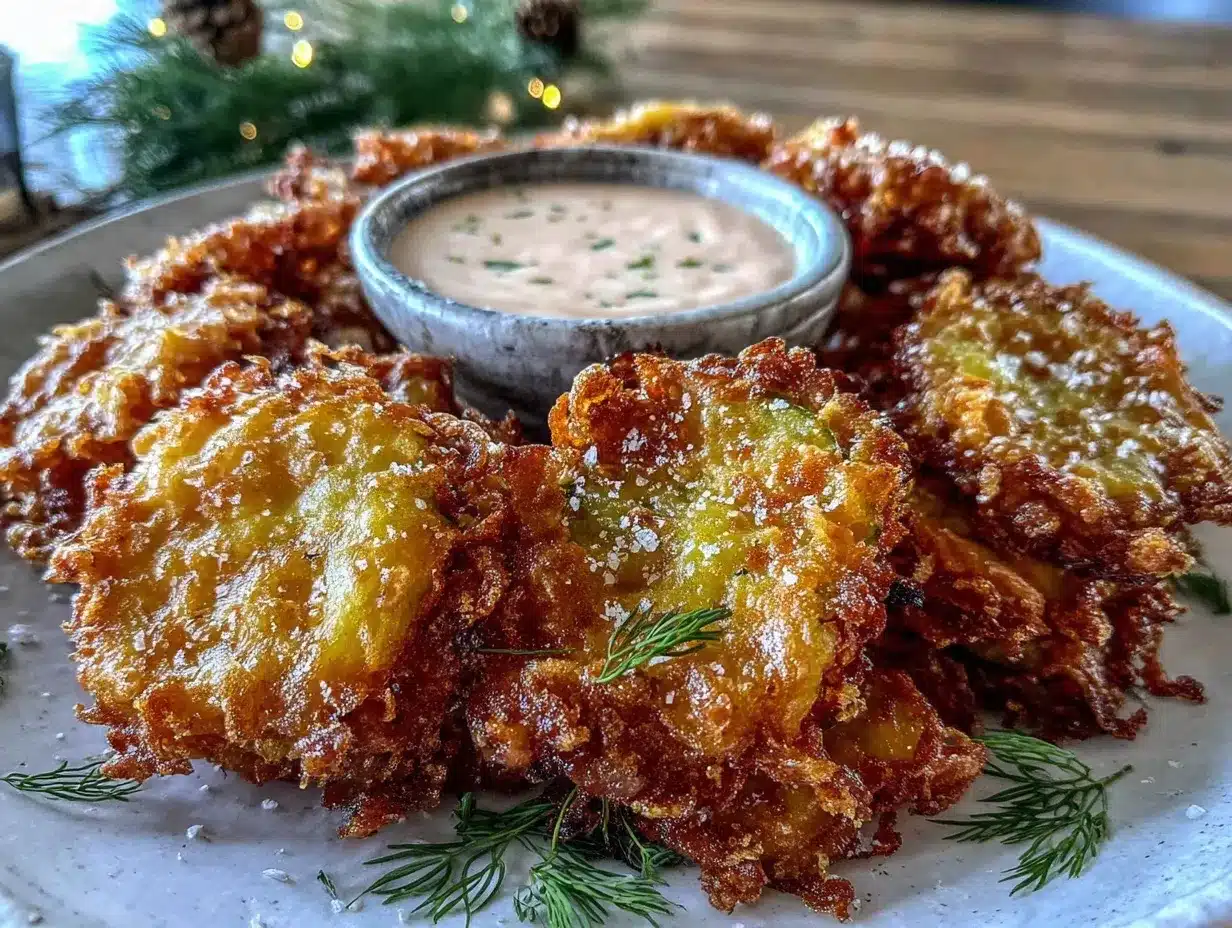 crispy fried pickle chips preparation steps