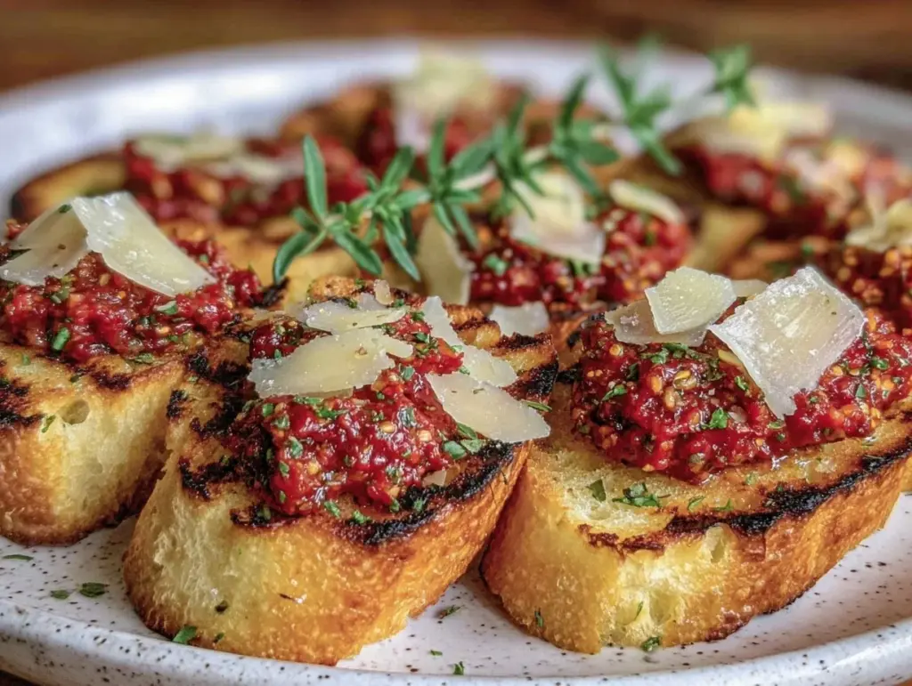 crispy grilled bread with romesco - featured image