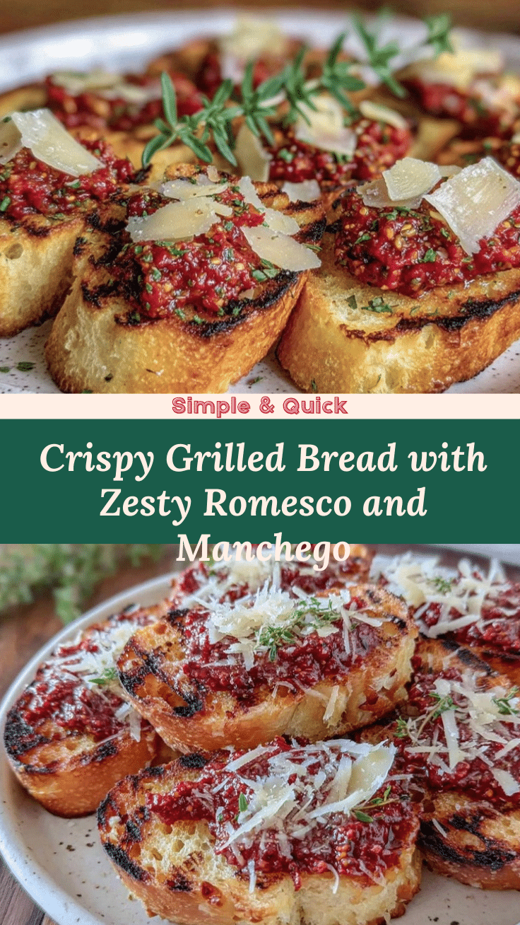 crispy grilled bread with romesco recipe