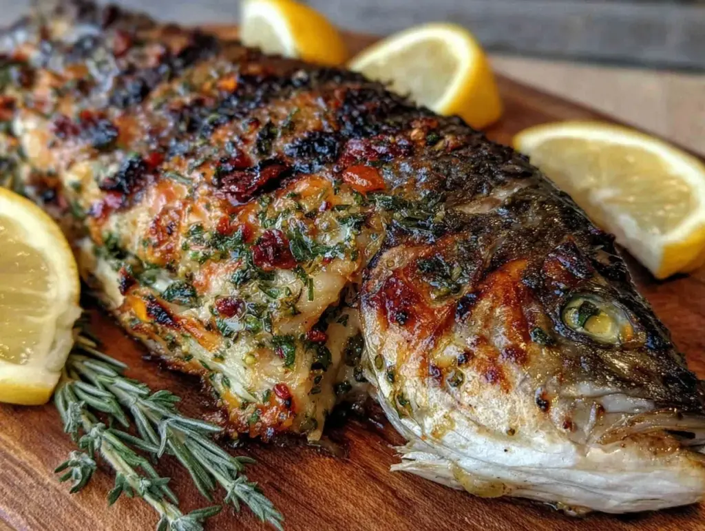 crispy grilled whole fish - featured image