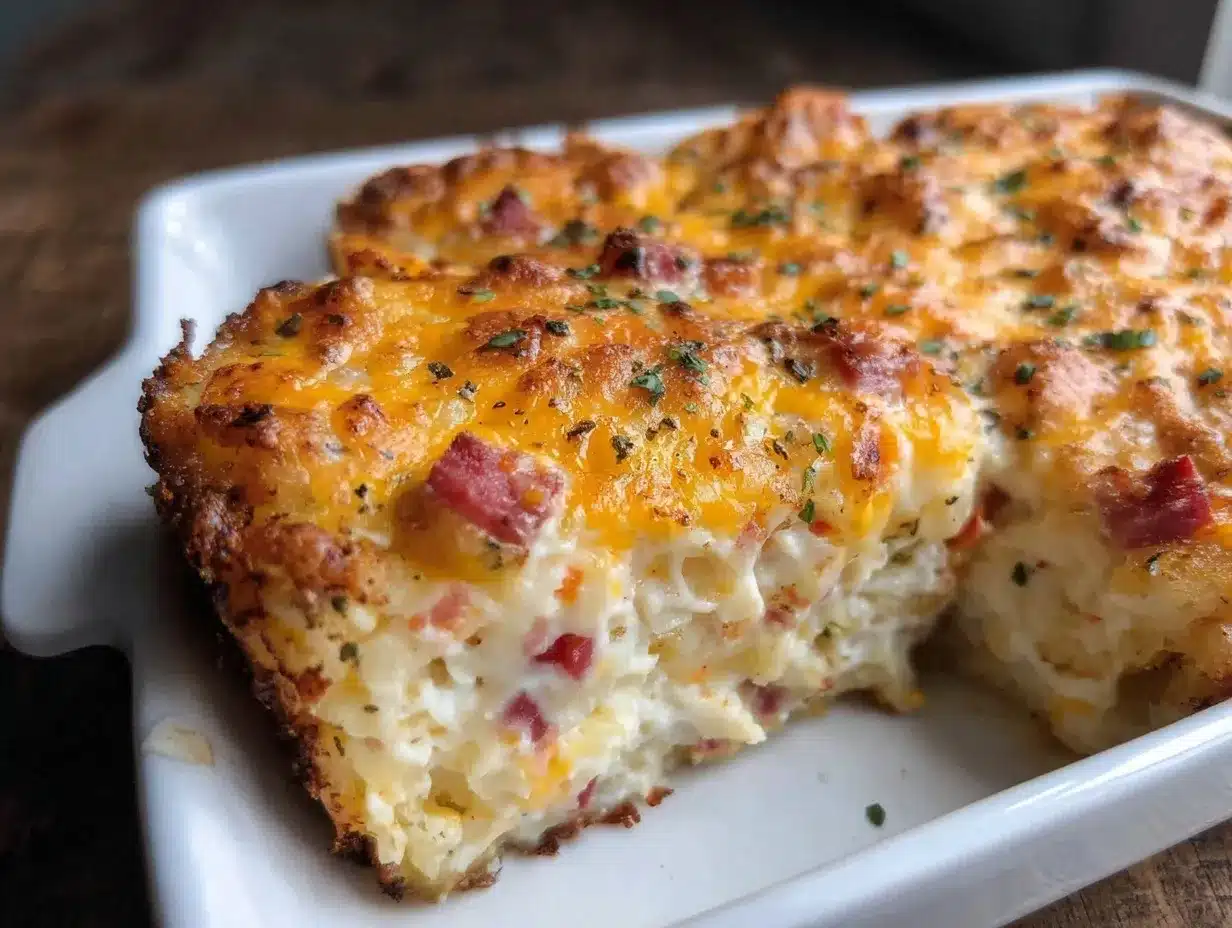 crispy loaded hash brown casserole preparation steps