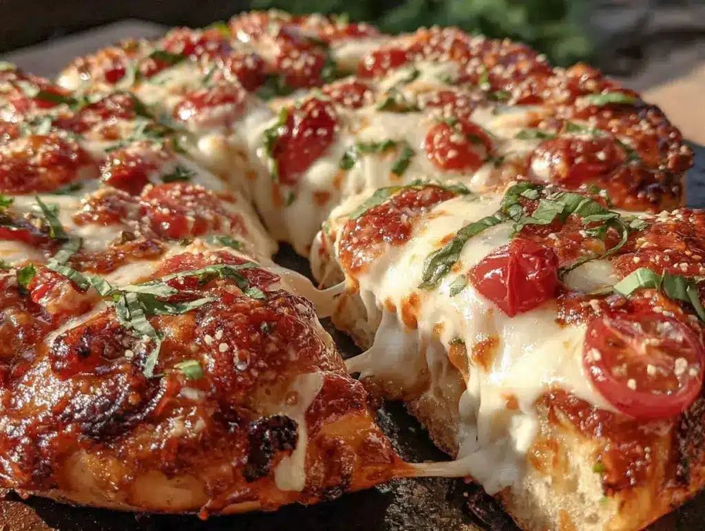 crispy outdoor pizza party recipe - featured image