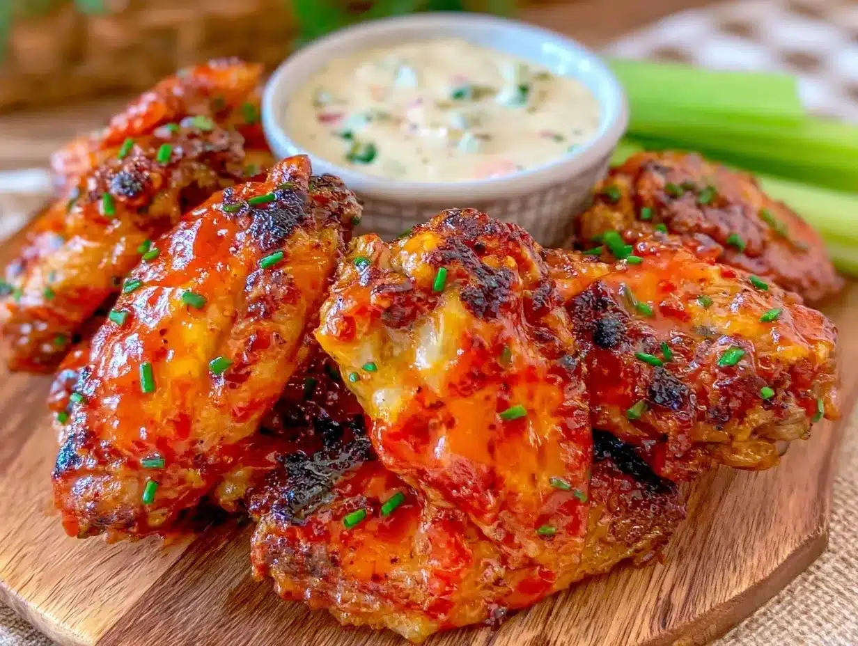 crispy oven baked buffalo chicken wings preparation steps