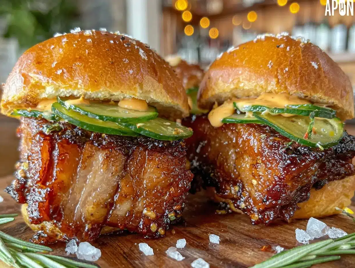 crispy smoked pork belly sliders preparation steps