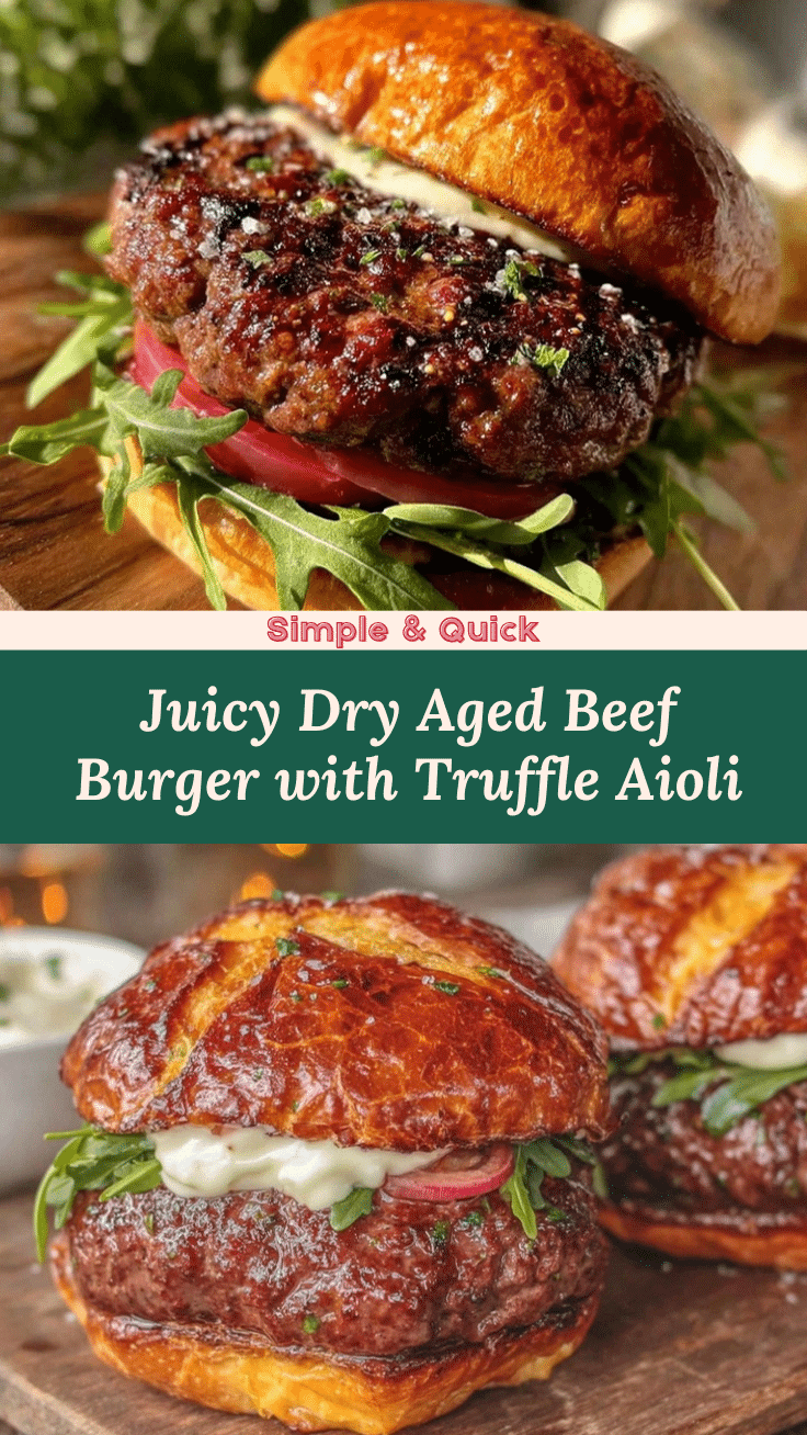 dry aged beef burger recipe