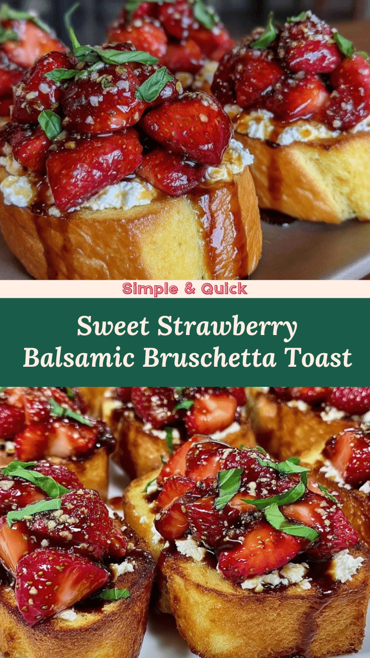 fresh strawberry balsamic bruschetta recipe