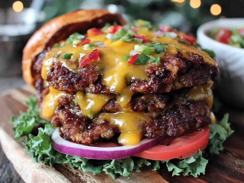 giant smash burger tower - featured image