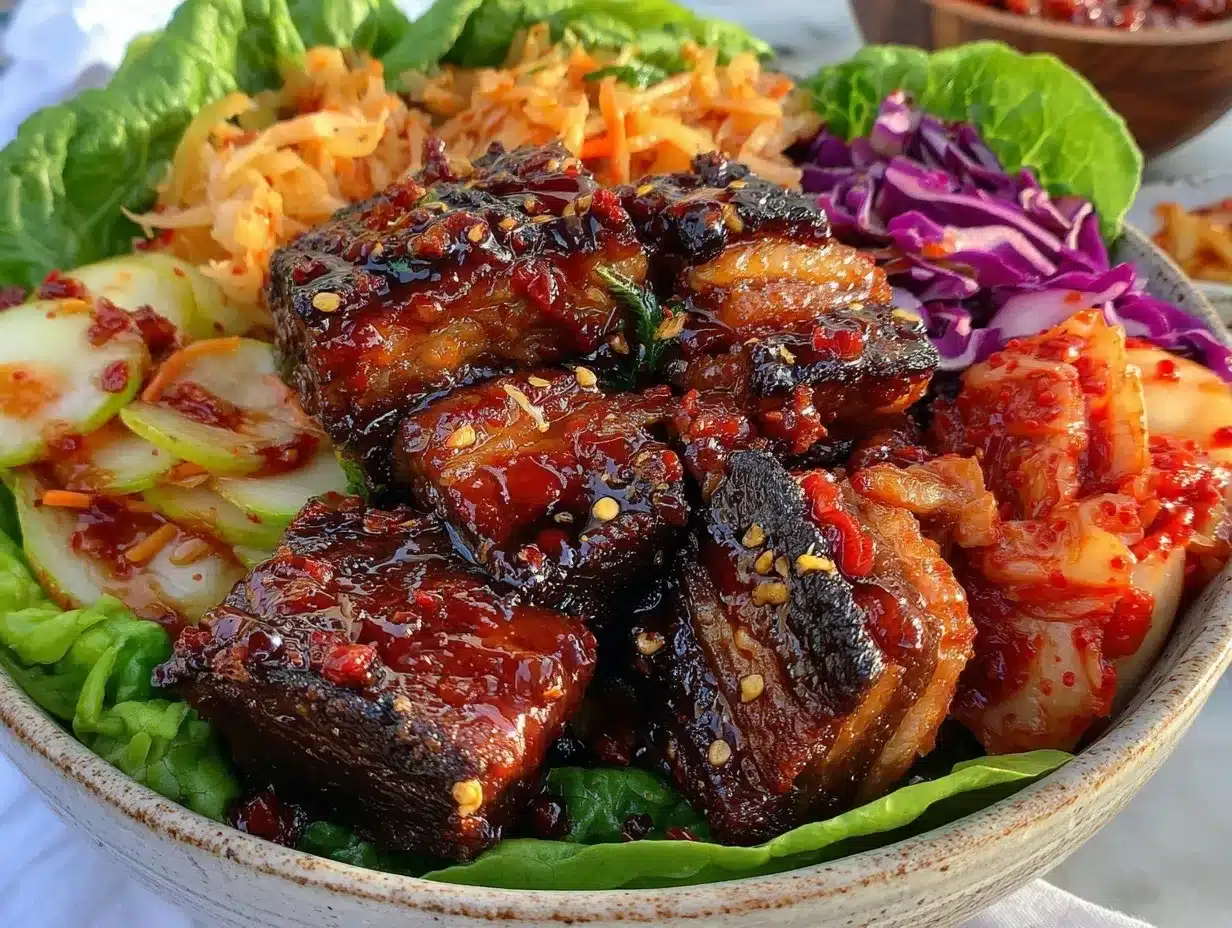 gochujang pork belly ssam bowl preparation steps