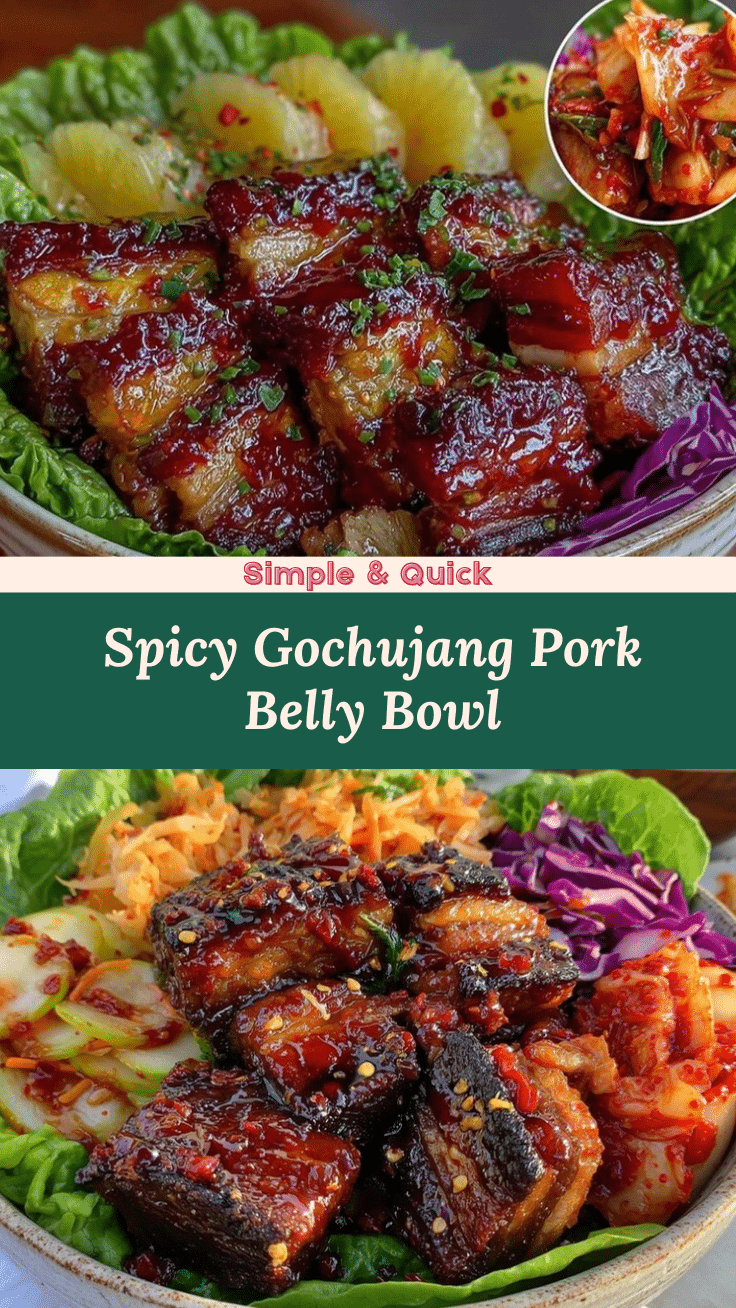 gochujang pork belly ssam bowl recipe