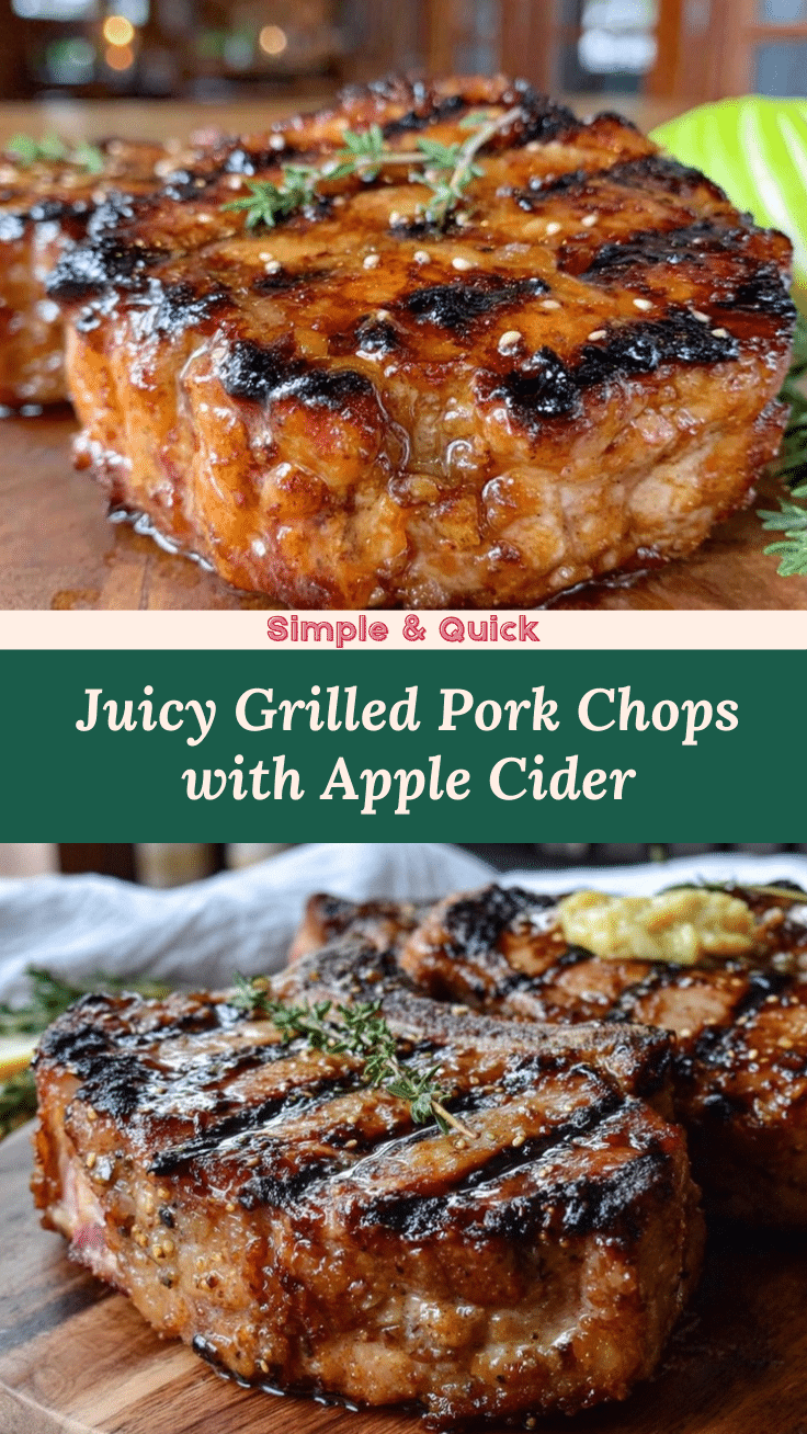 grilled bone-in pork chops recipe