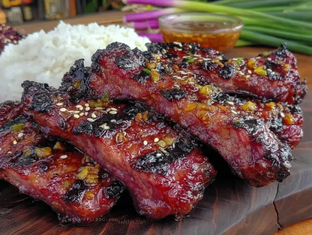 grilled korean galbi short ribs - featured image