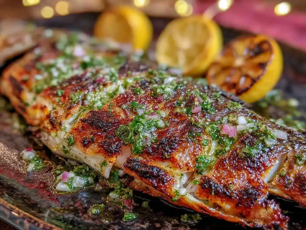 grilled whole branzino preparation steps