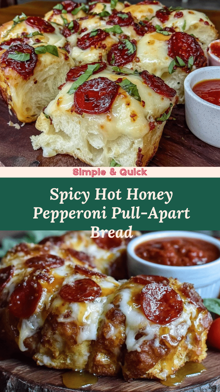 hot honey pepperoni pizza pull-apart bread recipe