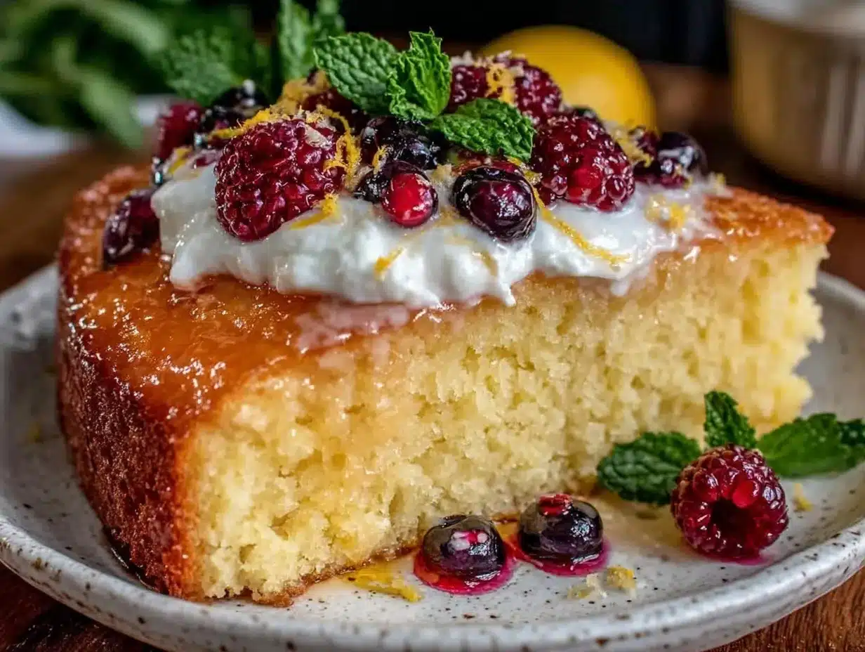 lemon olive oil cake preparation steps