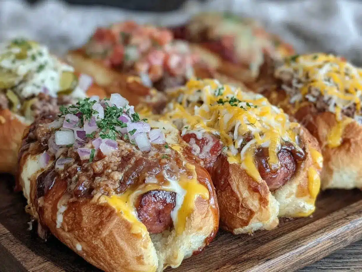 loaded hot dog bar preparation steps