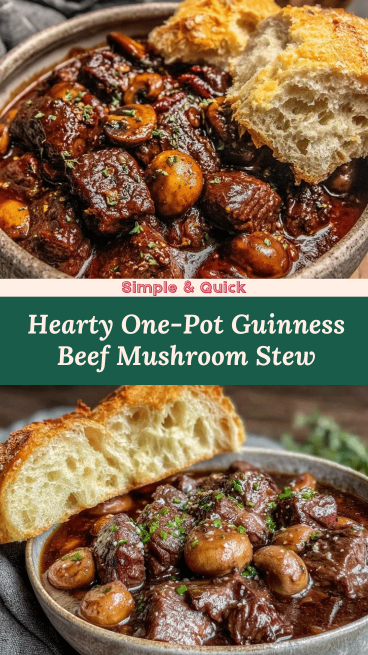 one-pot guinness beef and mushroom stew recipe