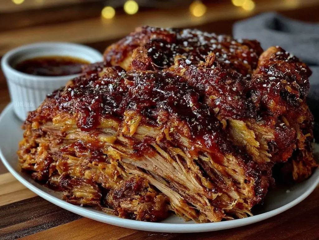 pit-style pulled pork shoulder - featured image