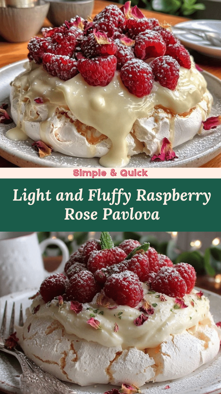 raspberry rose white chocolate pavlova recipe