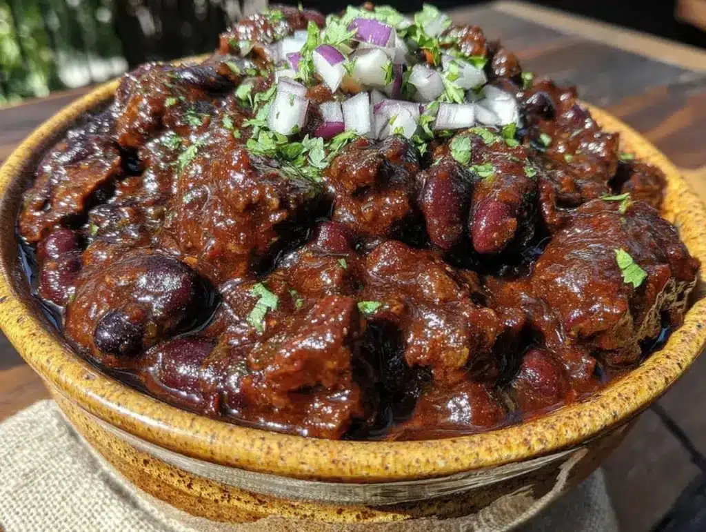 savory hearty venison chili - featured image